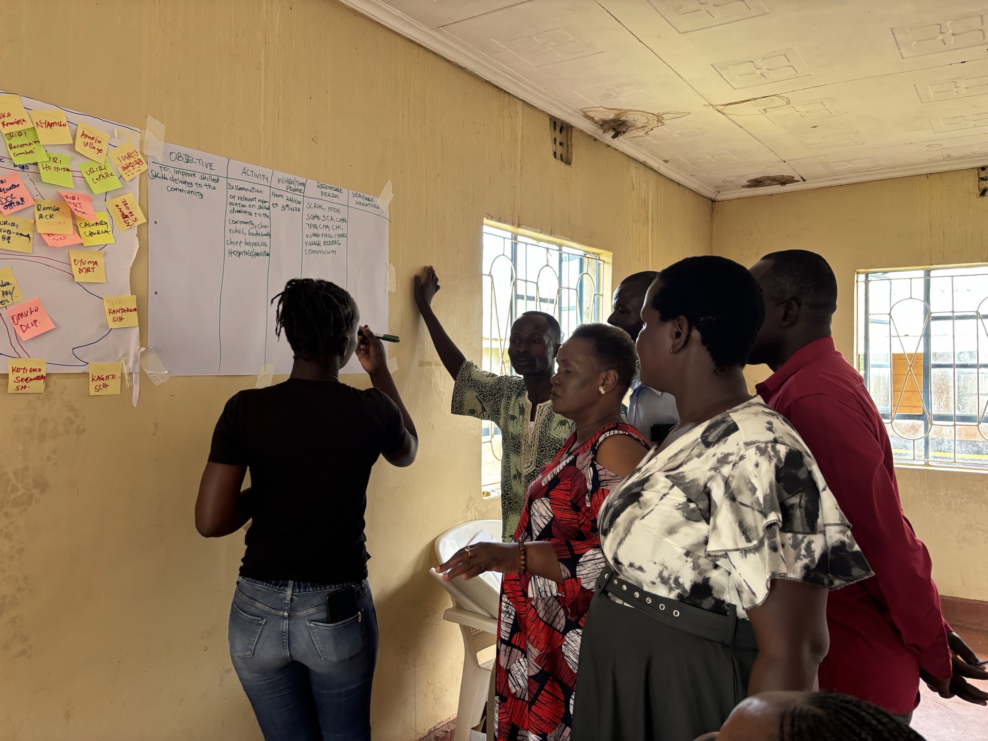 Action plan documentation, Uriri sub-county — North Sakwa Ward. Credit: Lwala Community Alliance